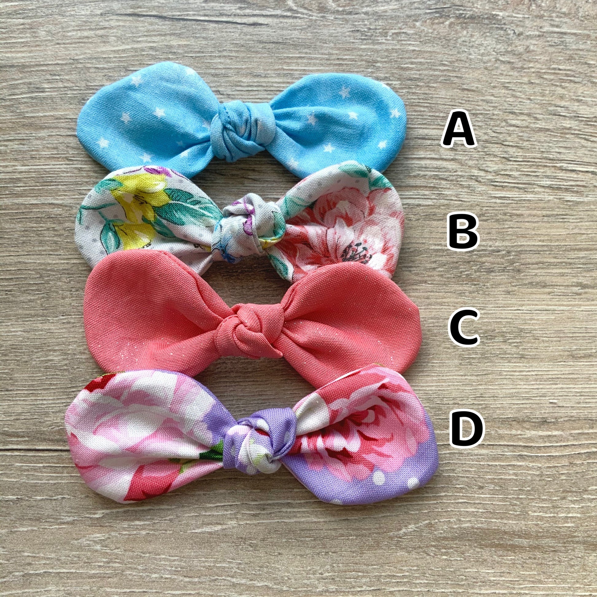 Summer Floral Dog Hair Bow, Cotton Puppy Bow Clip