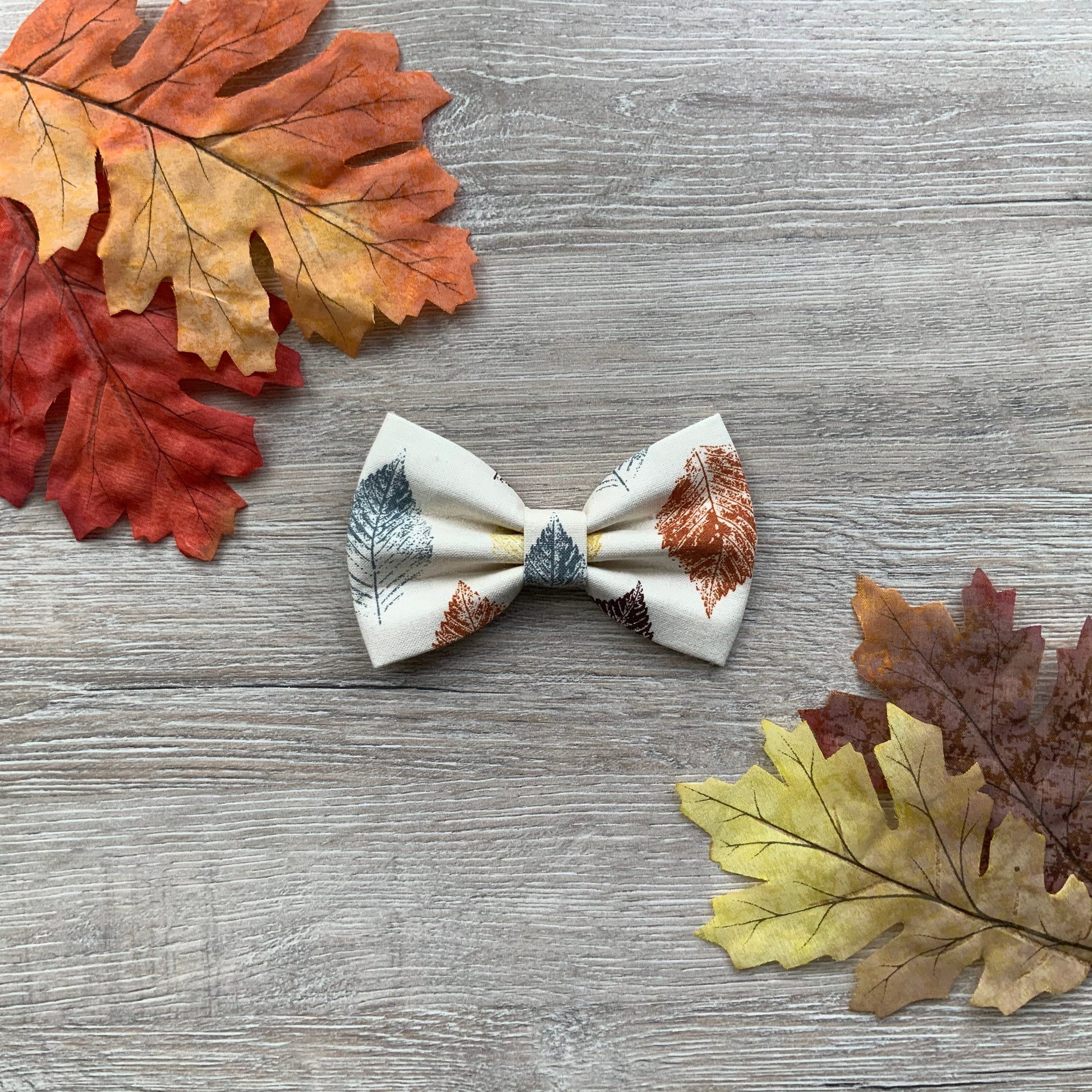 Autumn dog bowties
