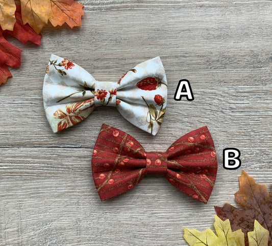 Autumn dog bowties