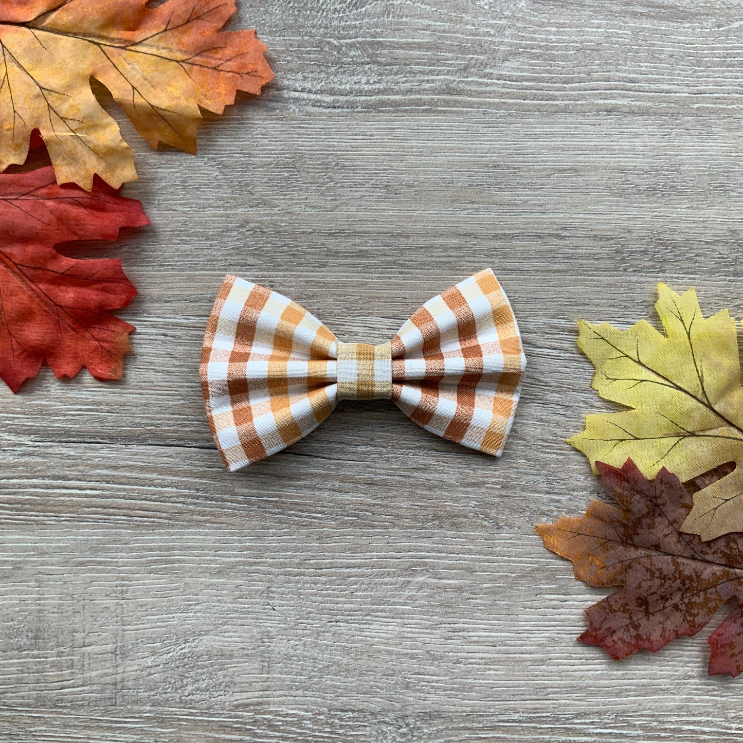 Autumn Dog Bowtie, Colorful Fall Bow, Pet Collar Accessory