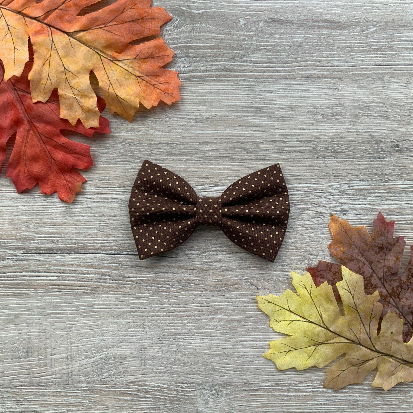 Autumn dog bowties