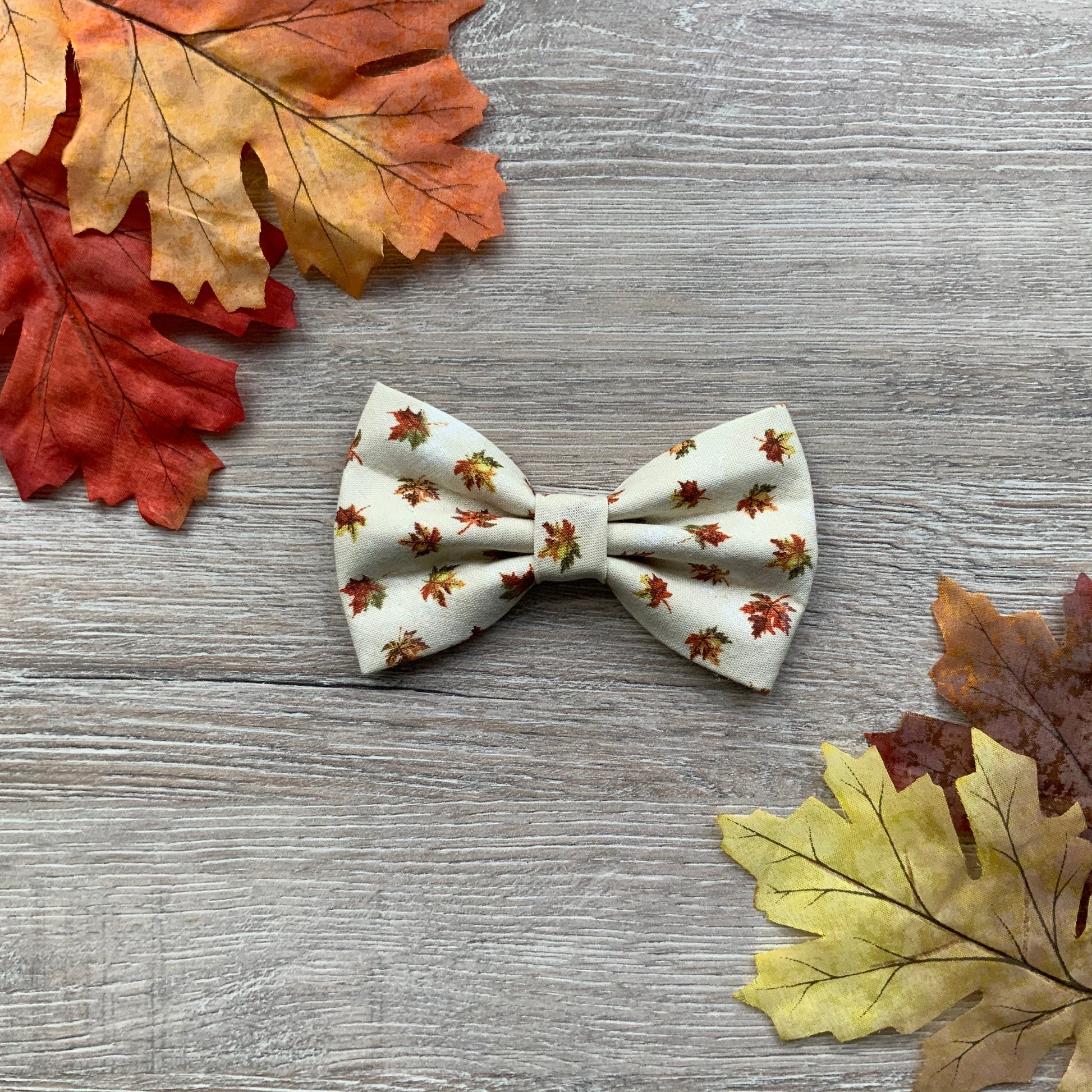 Autumn dog bowties