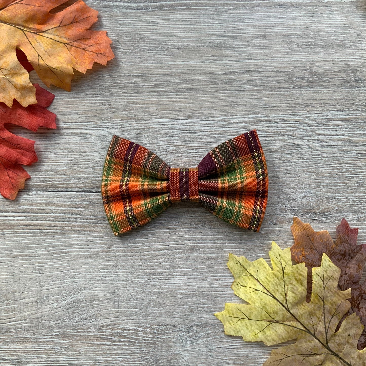 Autumn Dog Bowtie, Colorful Pet Collar Bow Tie, Dog Accessories