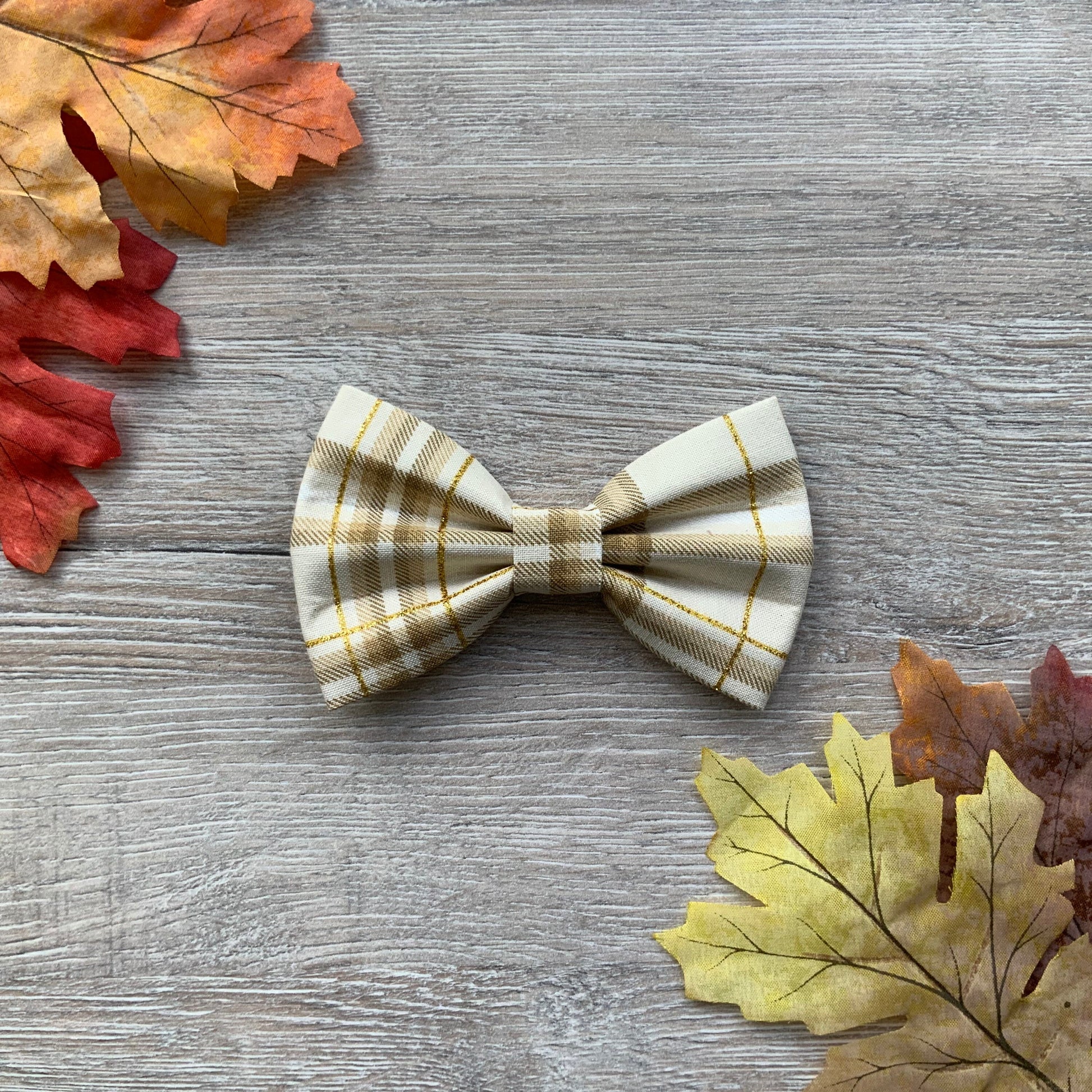 Autumn Dog Bowtie, Colorful Pet Collar Bow Tie, Dog Accessories