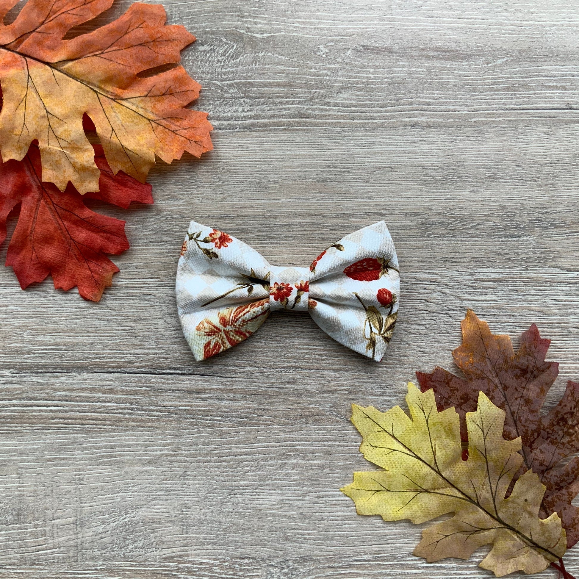 Autumn dog bowties