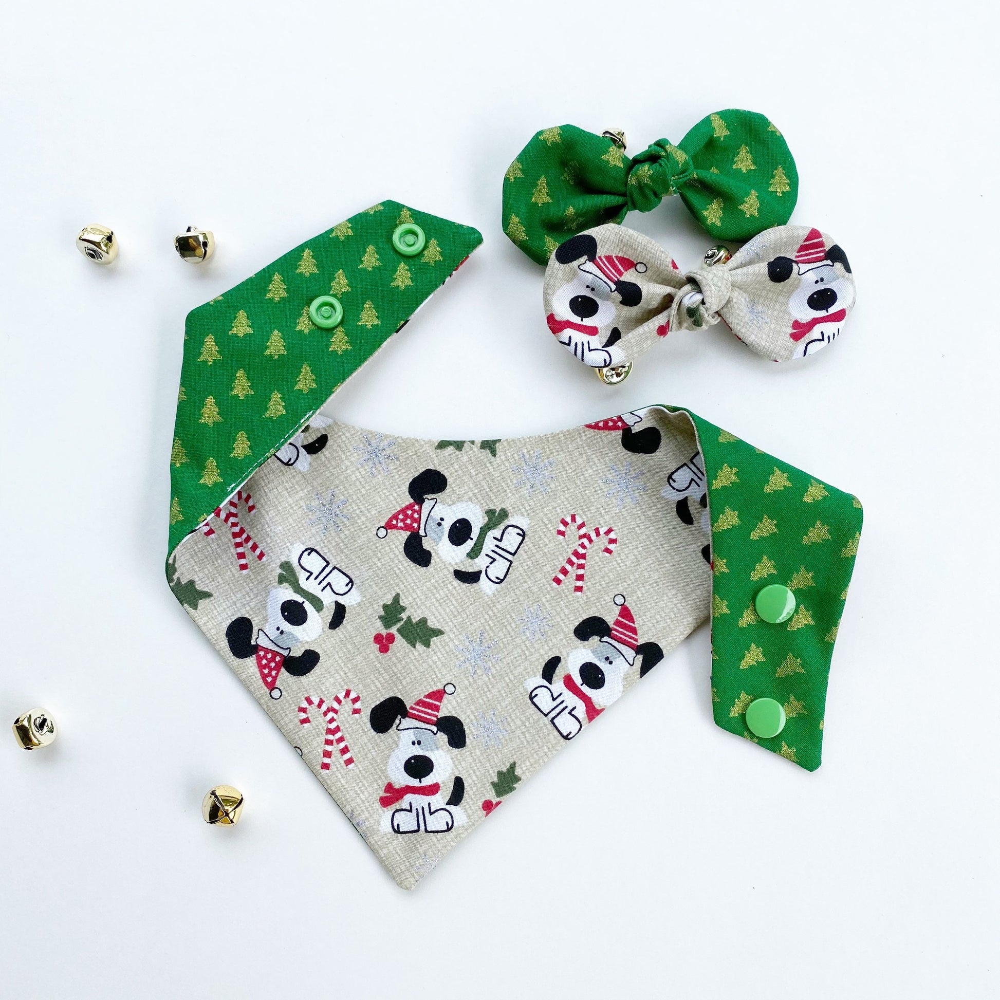 Christmas dog bandana, I woof you bandana