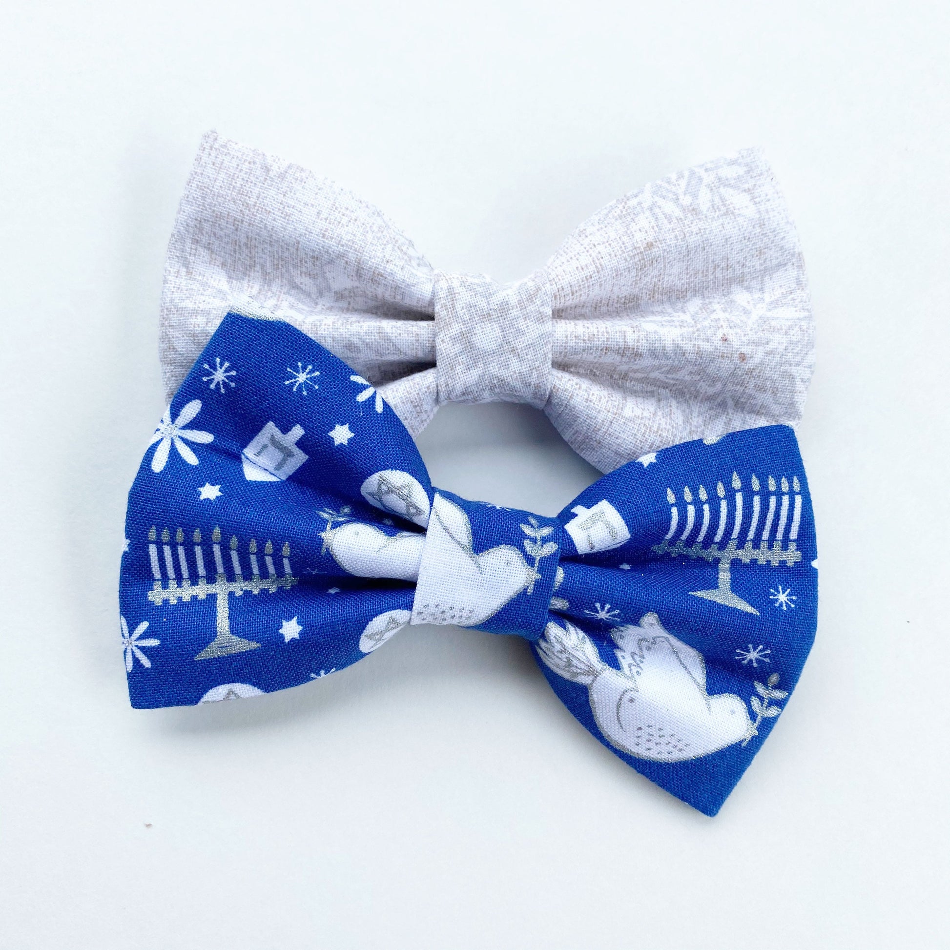 Christmas Dog Bowtie, Handmade Cotton Holiday Pet Collar