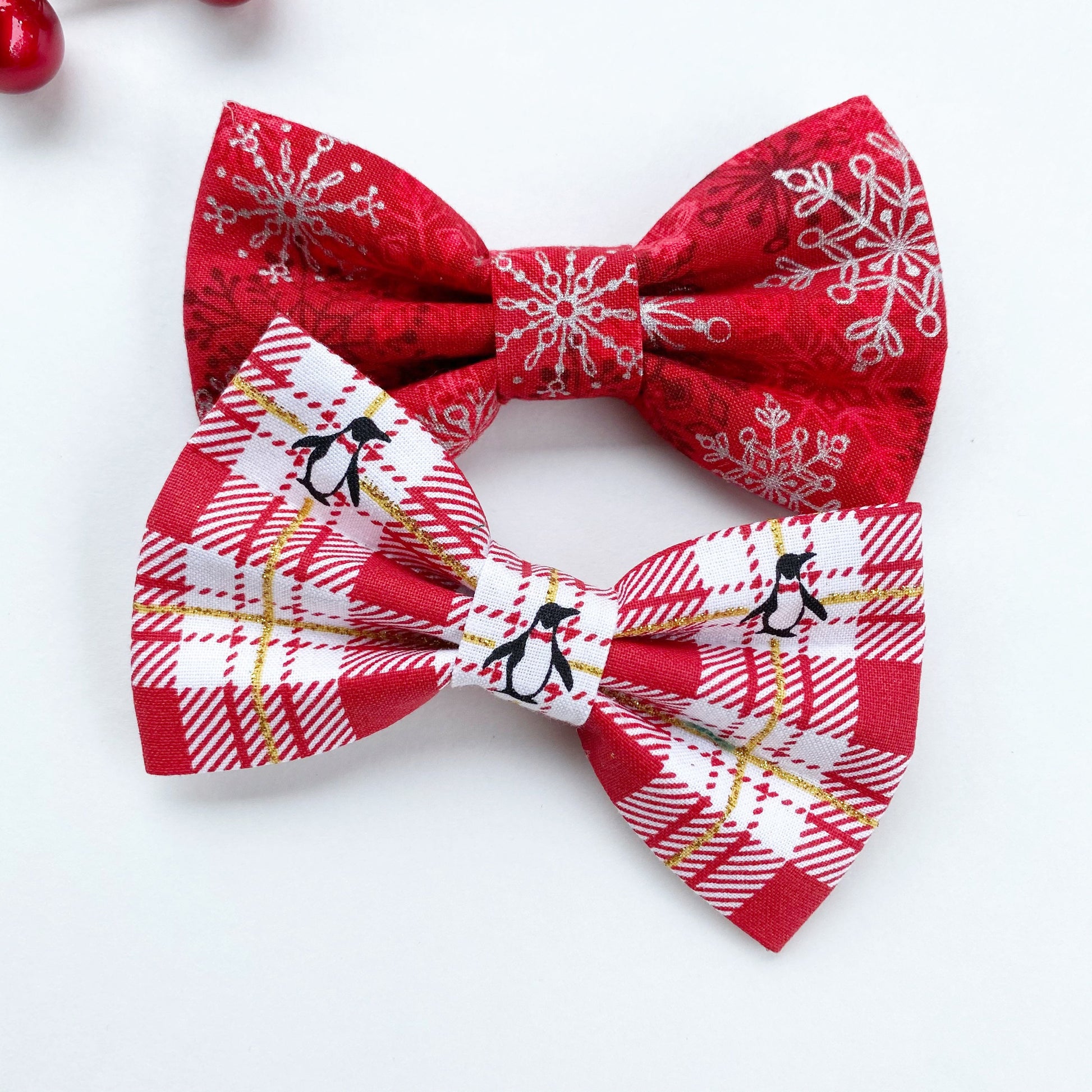 Christmas Dog bowties, Penguins Christmas light