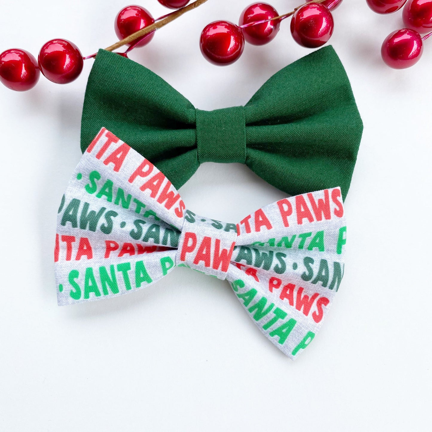 Christmas Dog bowties, Christmas light