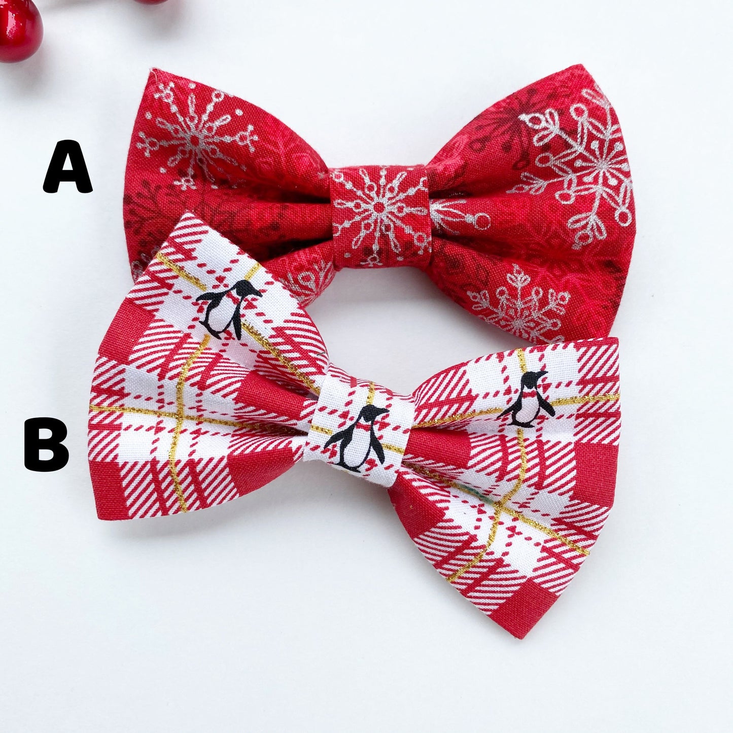 Christmas Dog bowties, Penguins Christmas light