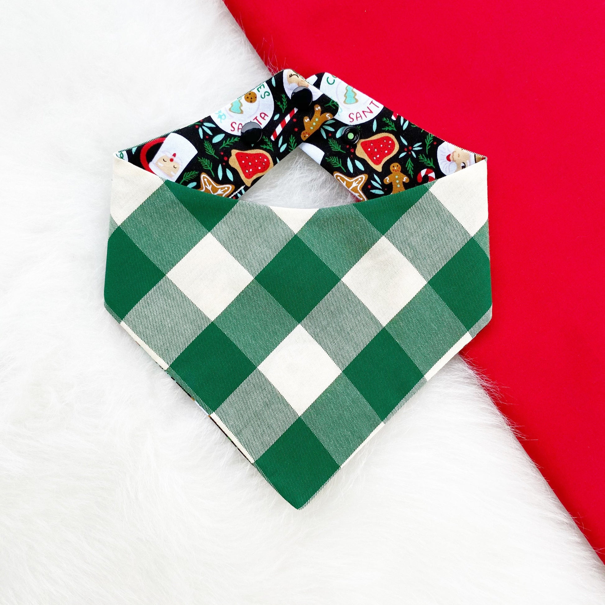 Christmas dog bandana, Cookies for Santa