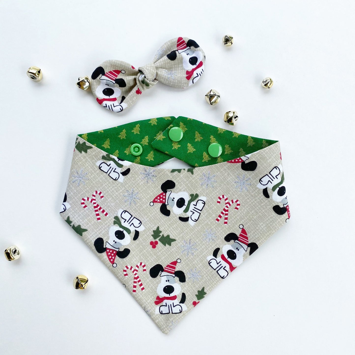 Christmas dog bandana, I woof you bandana