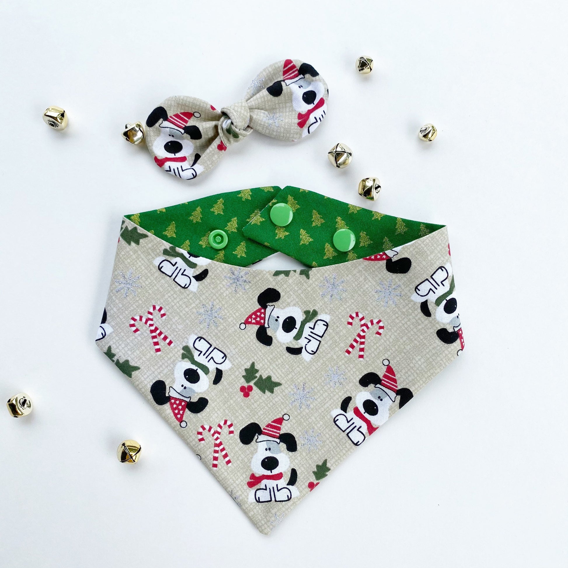 Christmas dog bandana, I woof you bandana