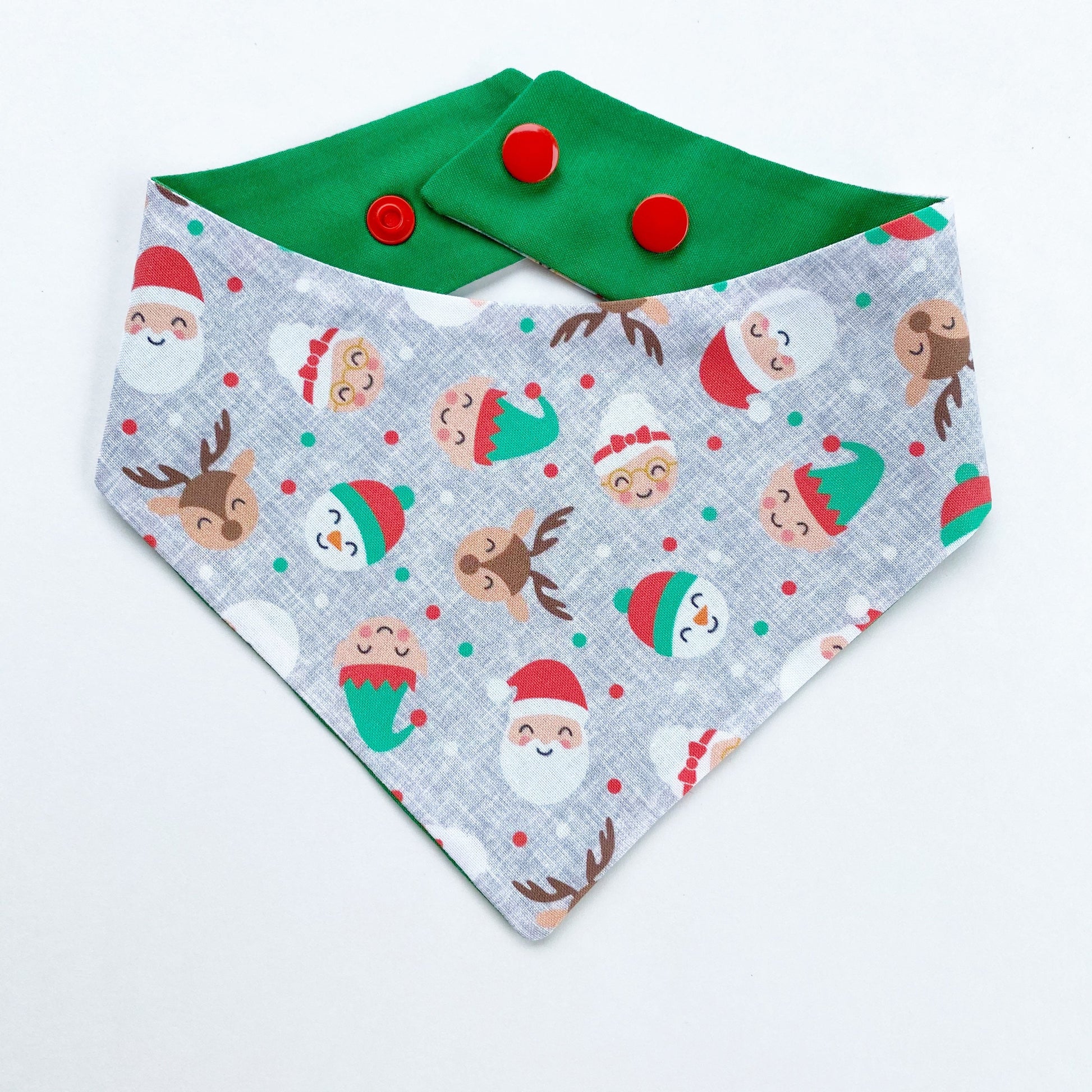 Christmas dog bandana Holiday heads