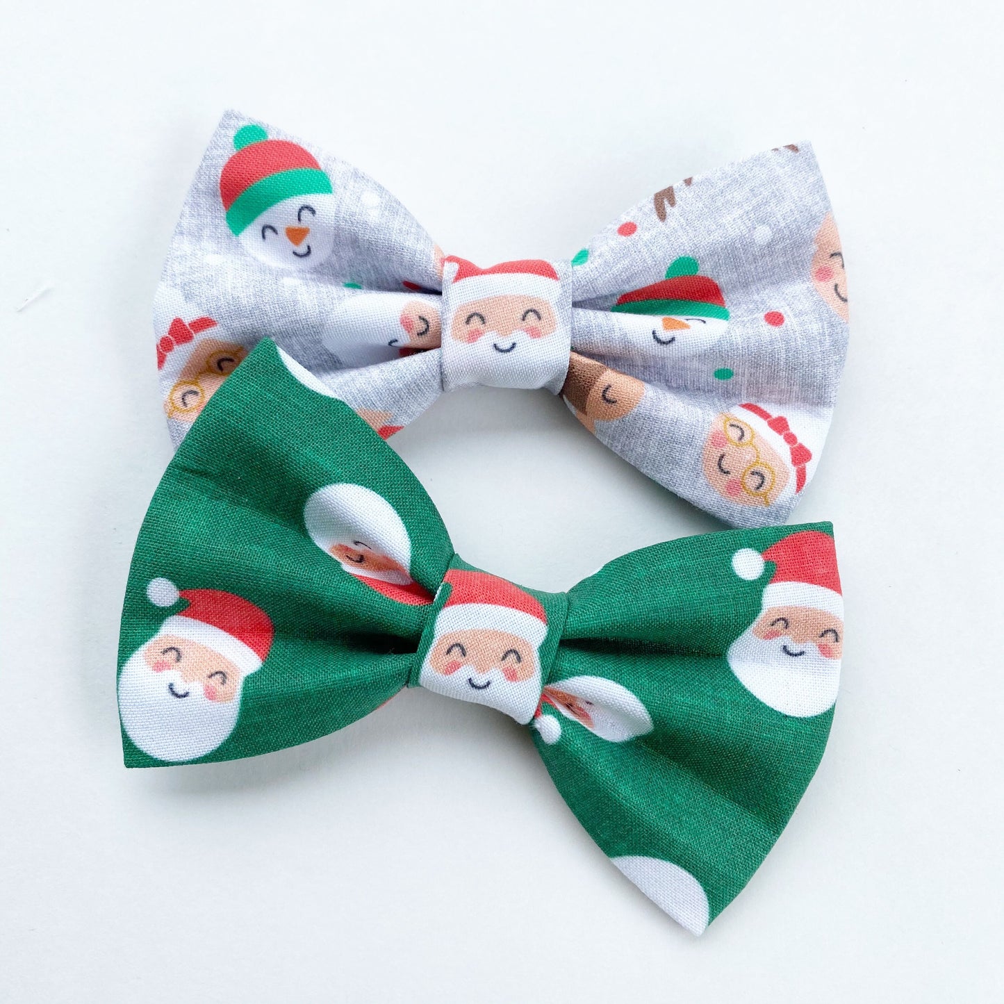 Christmas Dog Bowtie, Santa Print Collar Bow Tie, Dog Accessories