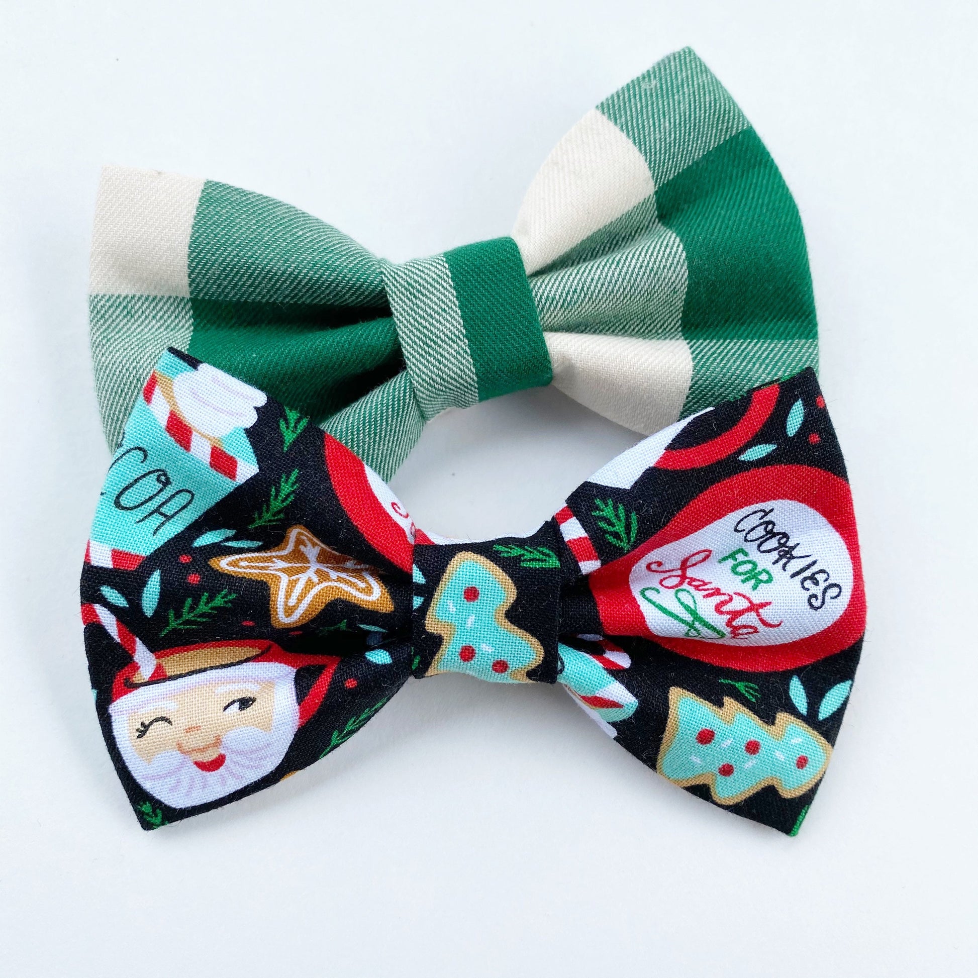 Christmas Dog bowties, Santa, cookies and Christmas