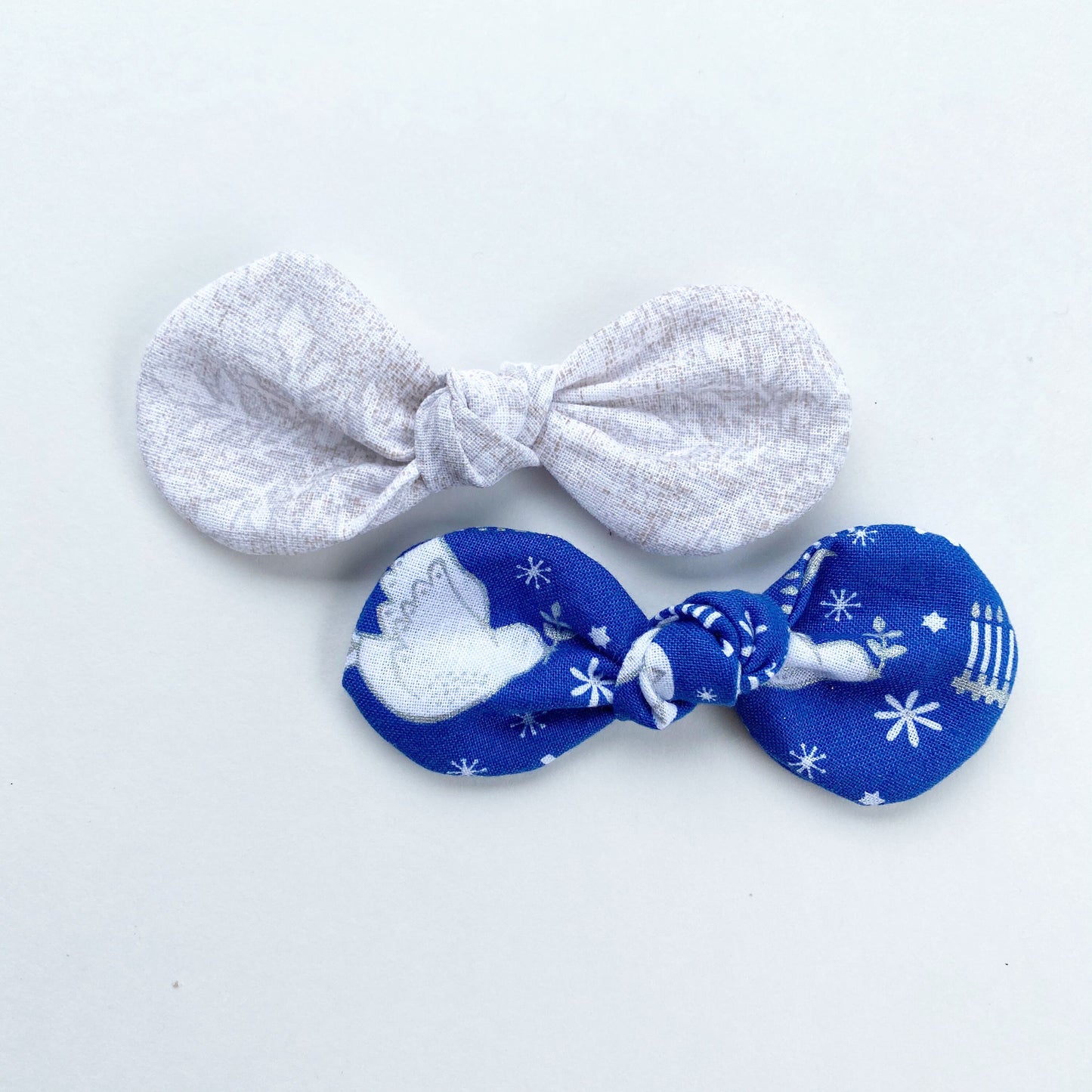 Christmas Dog Hair Bow Clip, Holiday Cotton Bow