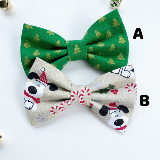 Christmas Dog bowties Snoopy and Christmas light