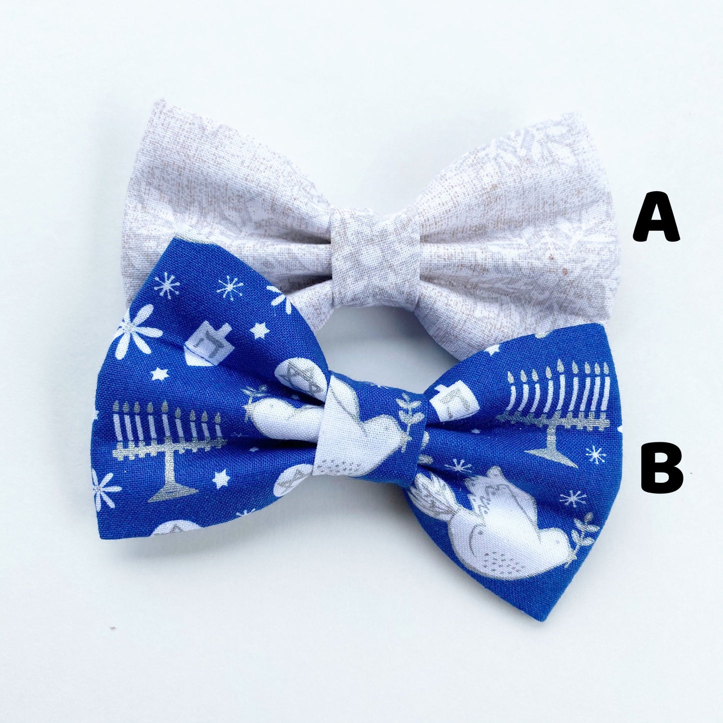 Christmas Dog Bowtie, Handmade Cotton Holiday Pet Collar