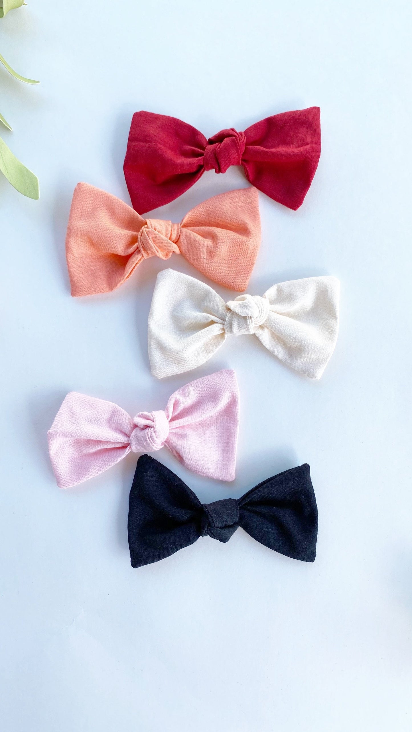 Dog hair bow Red Peach Cream Pink Black