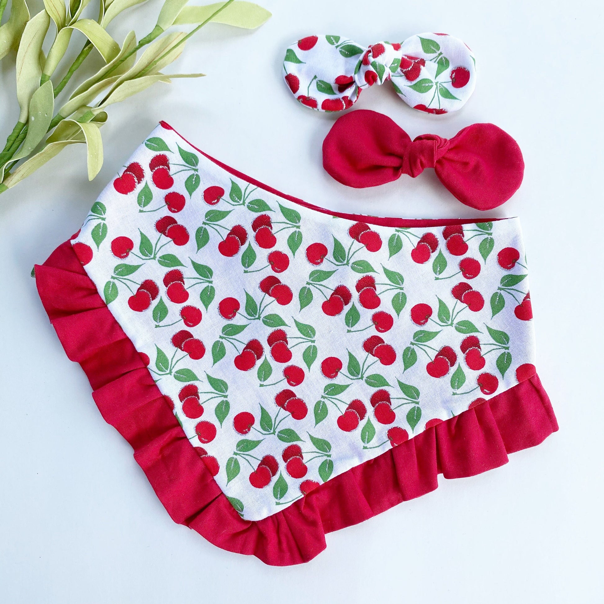 Red Cherry Dog Bandana