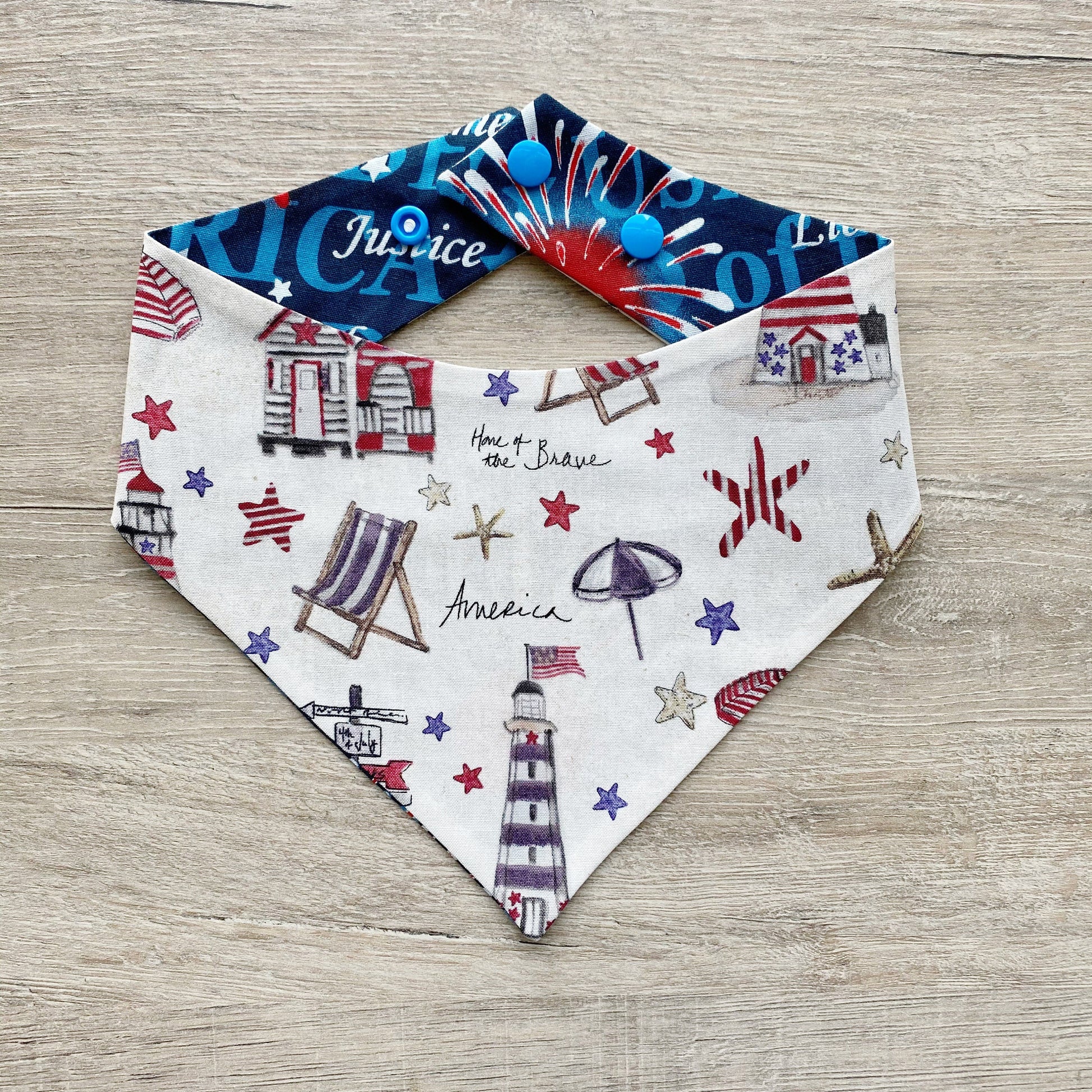 Independence Lighthouse Dog Bandana