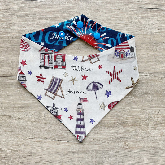 Independence Lighthouse Dog Bandana
