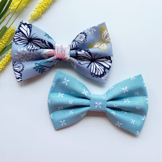 Butterfly Dog Bowtie, Spring Garden Pet Collar Accessory