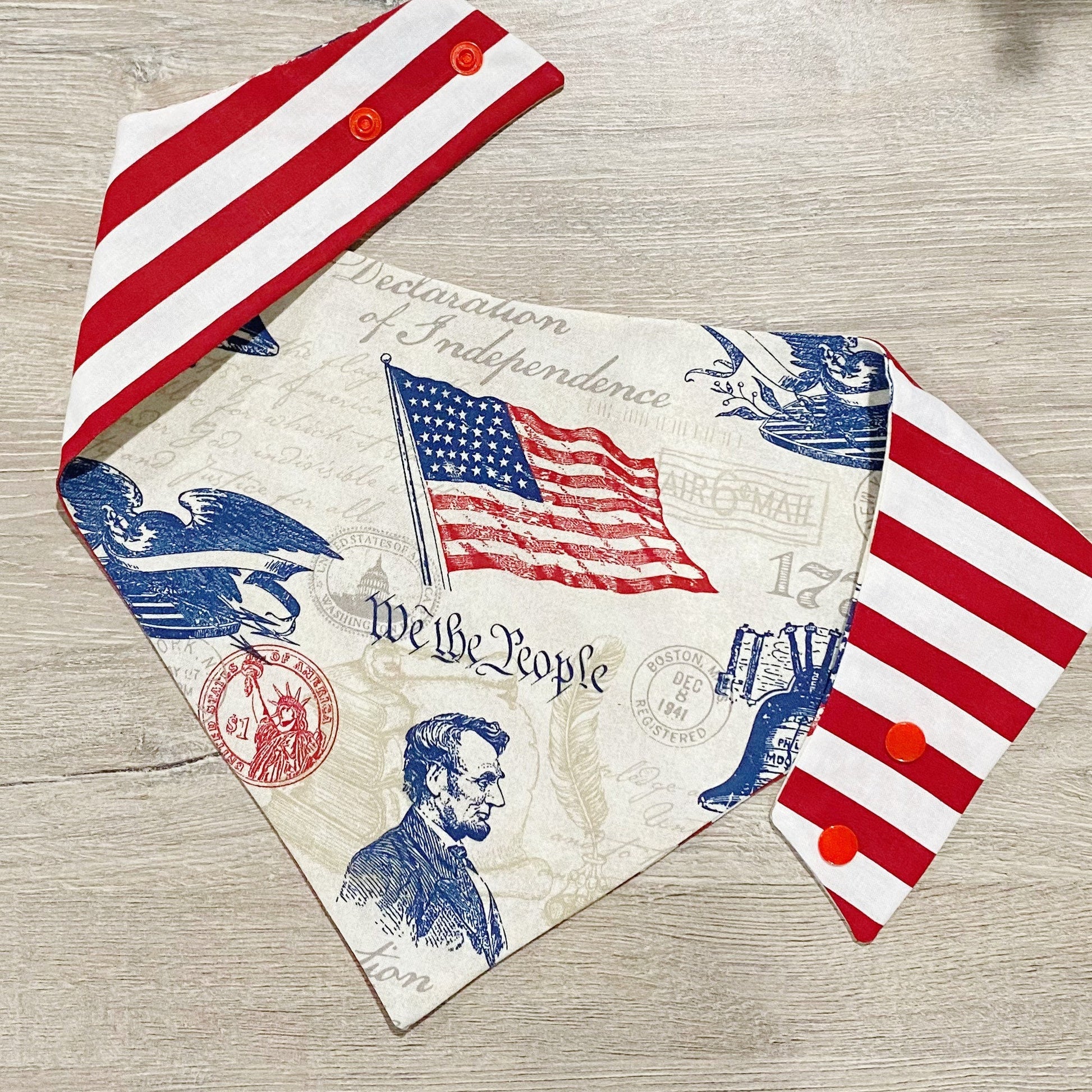 Patriotic Stripe Dog Bandana