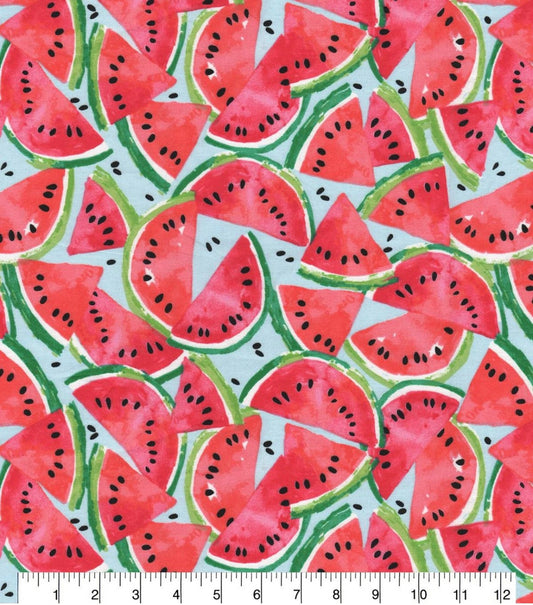 Watermelon Dog Bandana, Reversible Pet Scarf, Snap or Tie On