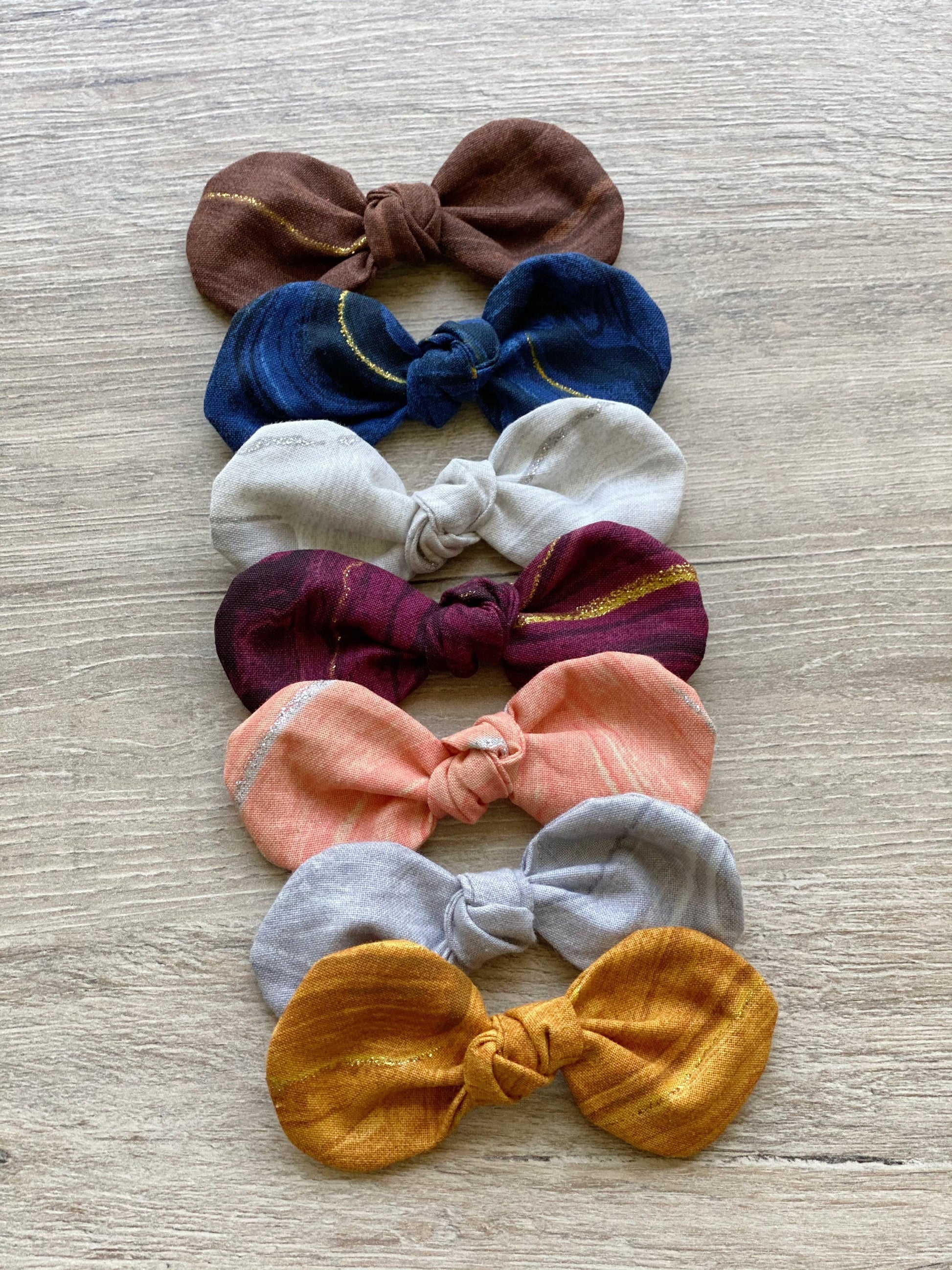 Cotton Dog Bow with Clip, Handmade Pet Accessory