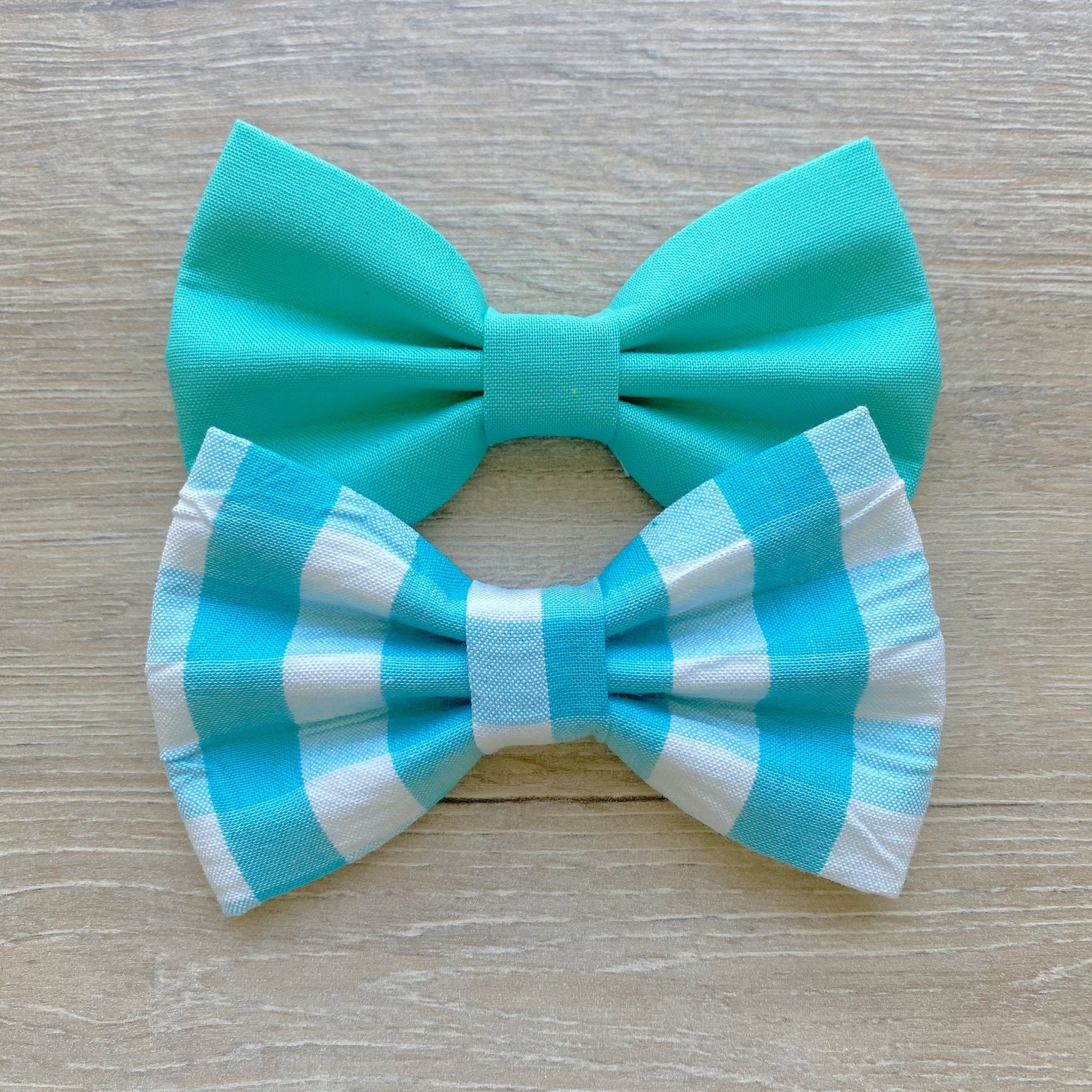 New! Blue Gingham Dog Bowtie, pet accessories, bow ties, spring dog accessories, dog collar, pet bow tie