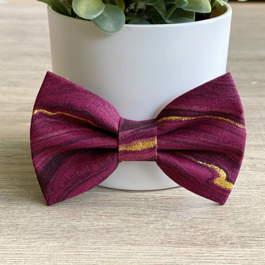 New! Ruby gold metallic Dog Bowtie, pet accessories, bow ties, spring dog accessories, dog collar, pet bow tie