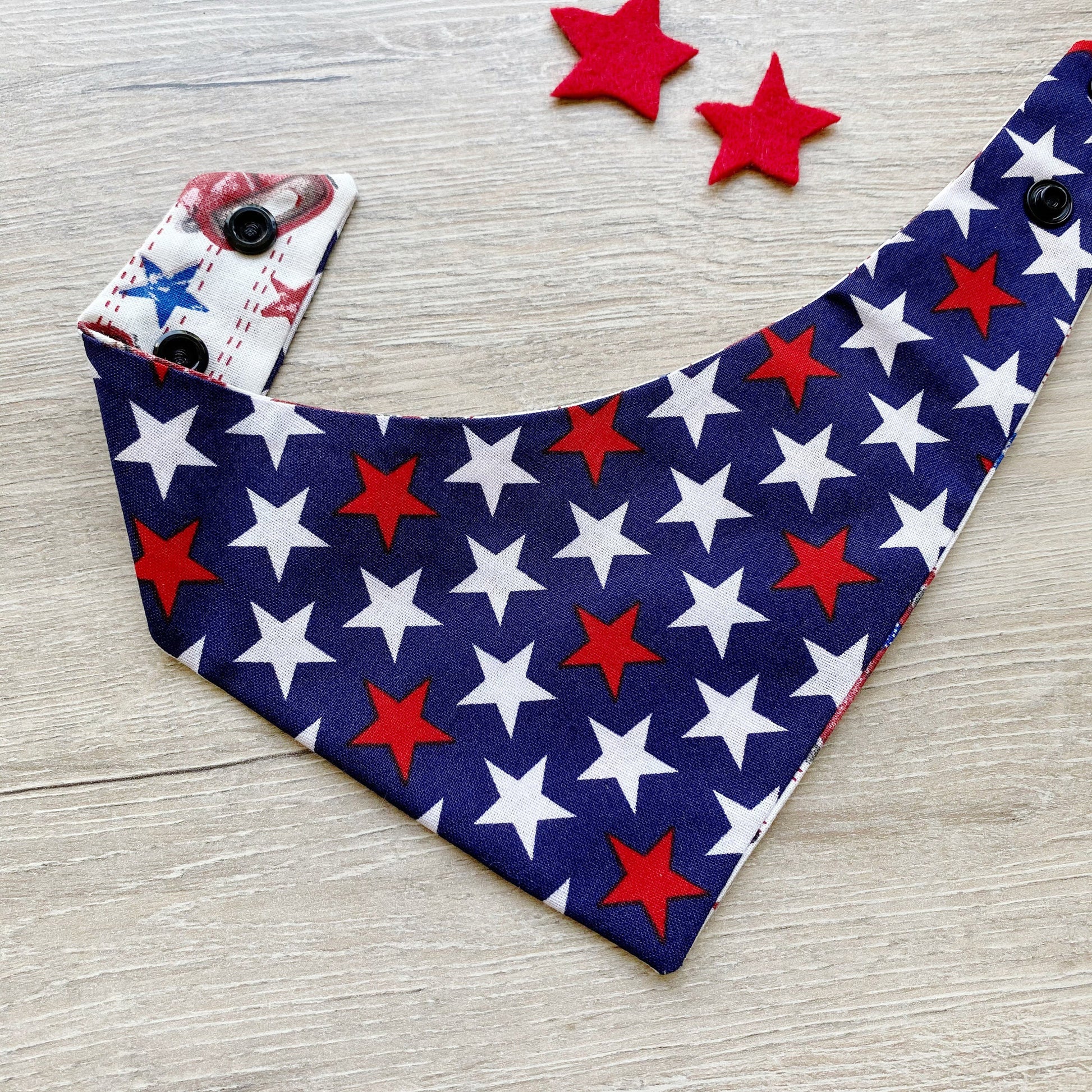 4th of July Dog bandana Patriot red truck