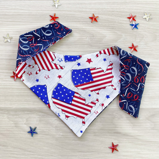 4th of July Dog Bandana, USA Patriot