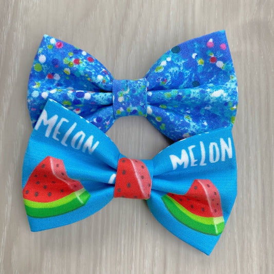Watermelon Dog Bowtie, Summer Pet Collar Accessory