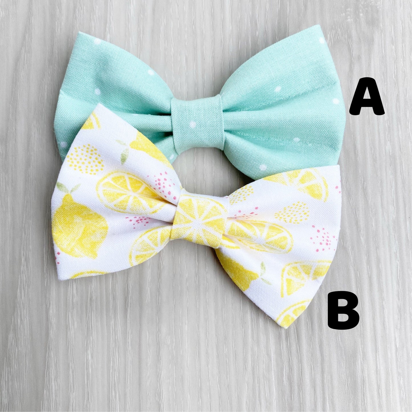 Handmade Summer Dog Bowtie, Adjustable Pet Collar Bow