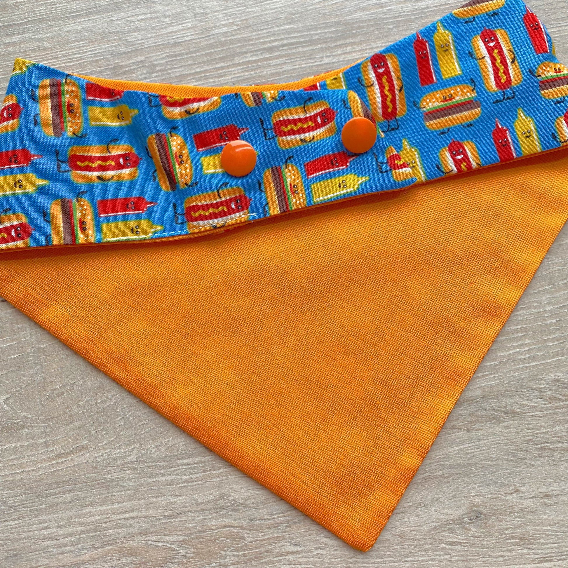 Hot Dog and Burgers Summer Dog Bandana