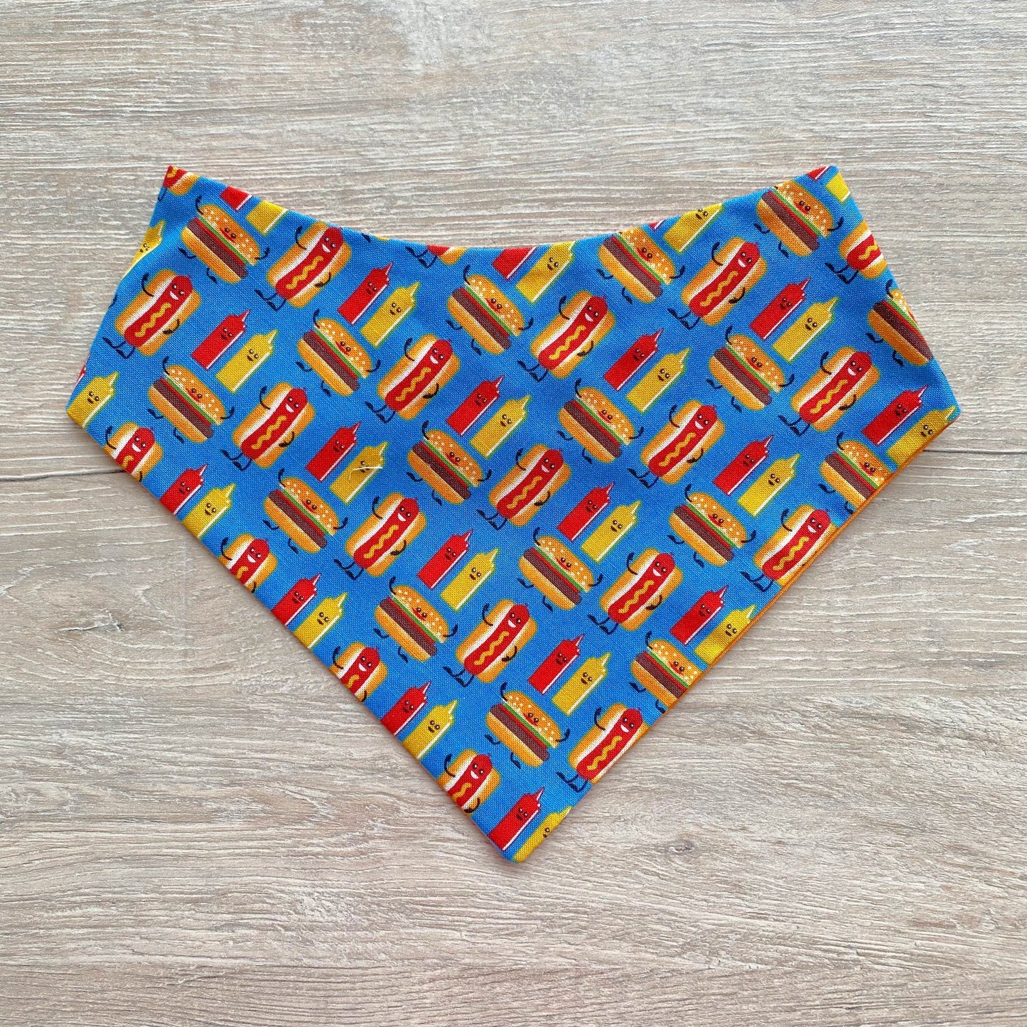 Hot Dog and Burgers Summer Dog Bandana