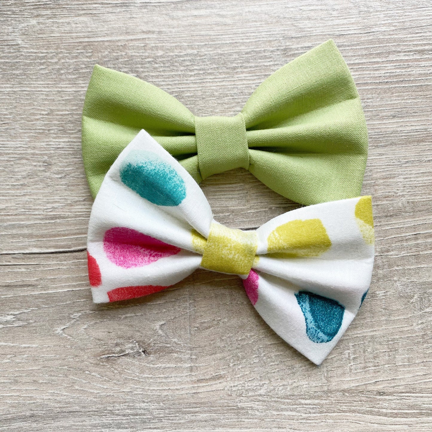 Watercolor Marks Dog Bowtie, Spring Pet Collar Accessory