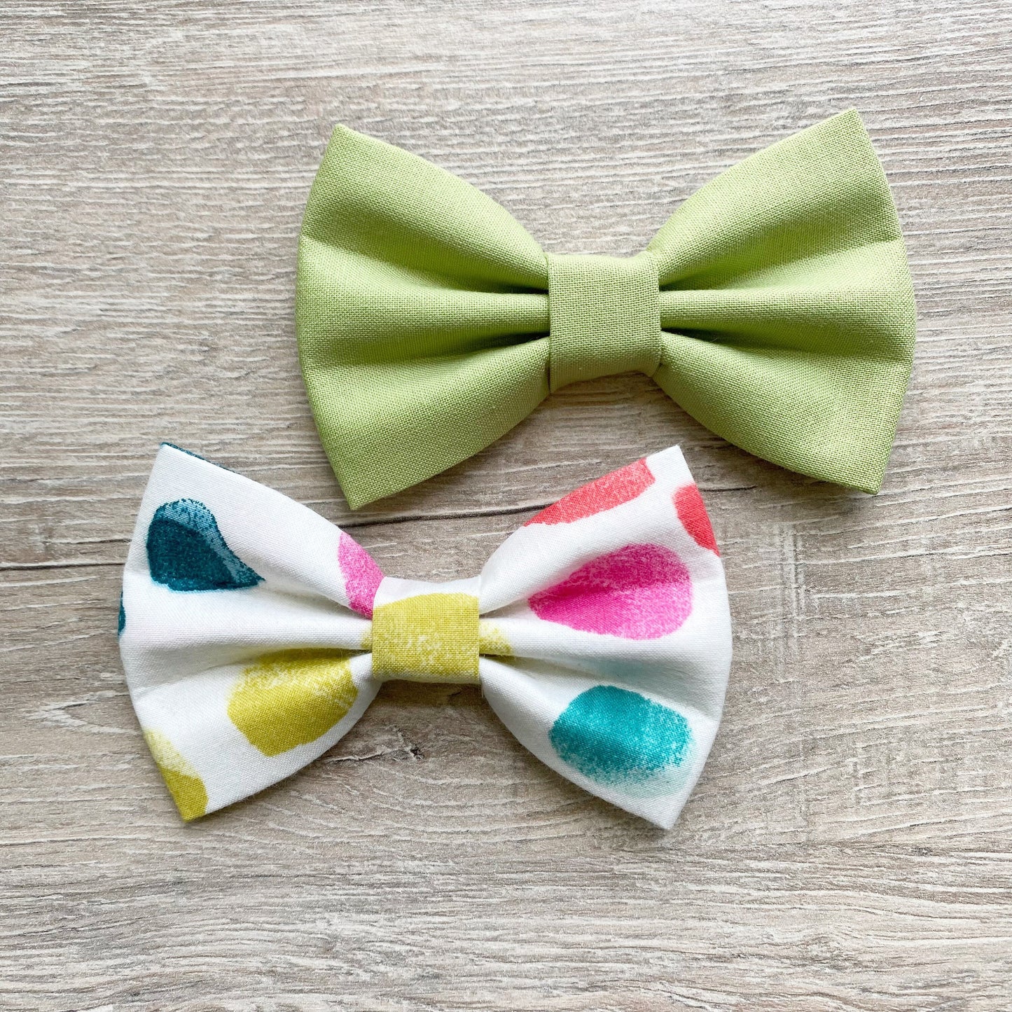 Watercolor Marks Dog Bowtie, Spring Pet Collar Accessory