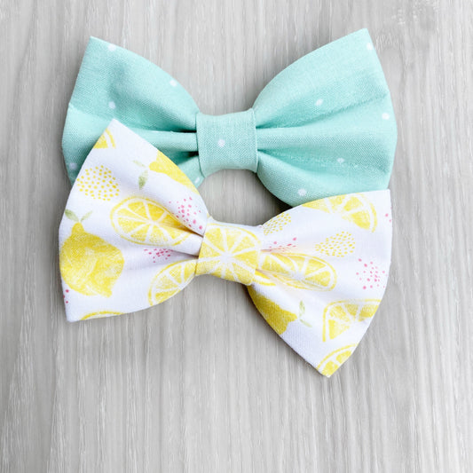 Handmade Summer Dog Bowtie, Adjustable Pet Collar Bow