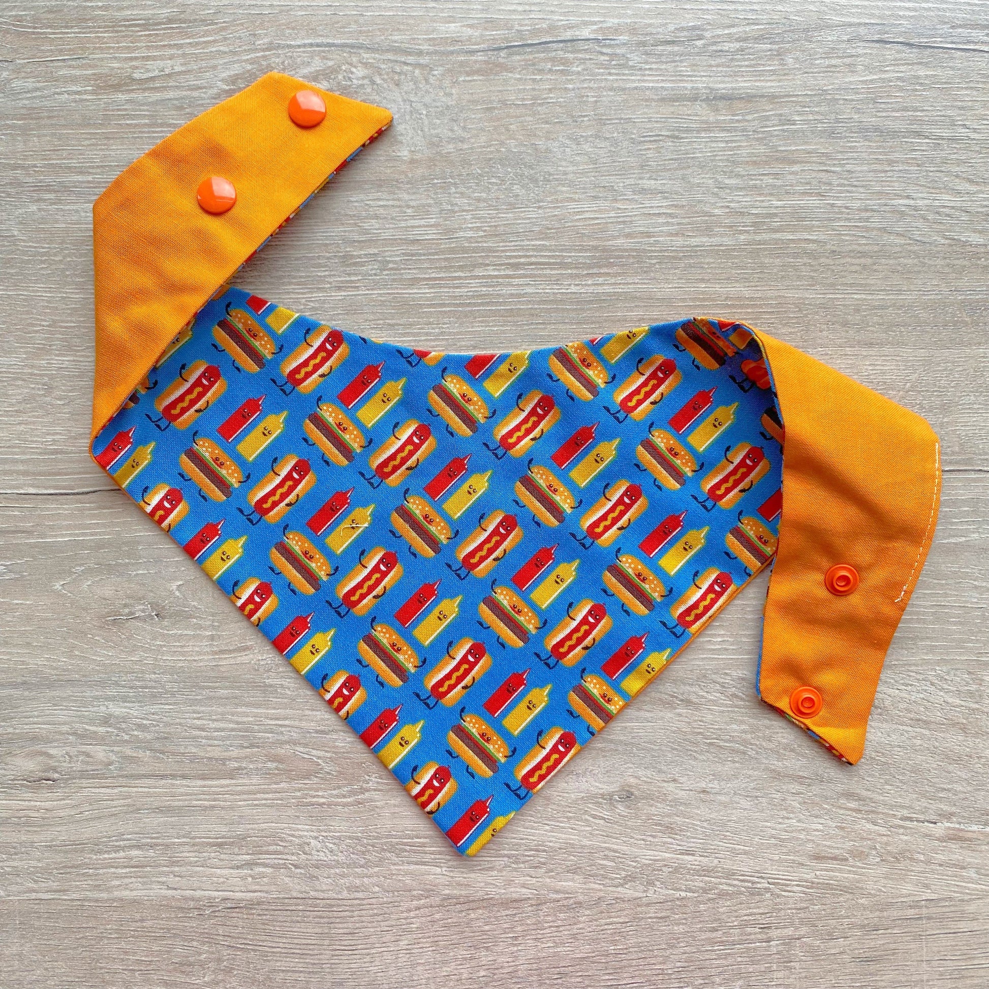 Hot Dog and Burgers Summer Dog Bandana