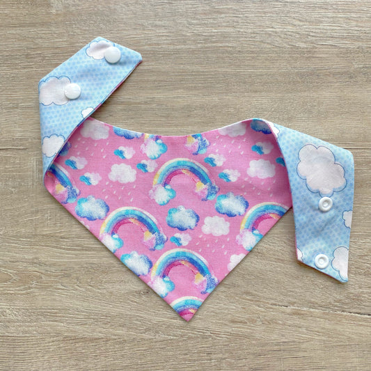 Rainbow Clouds Spring Dog bandana