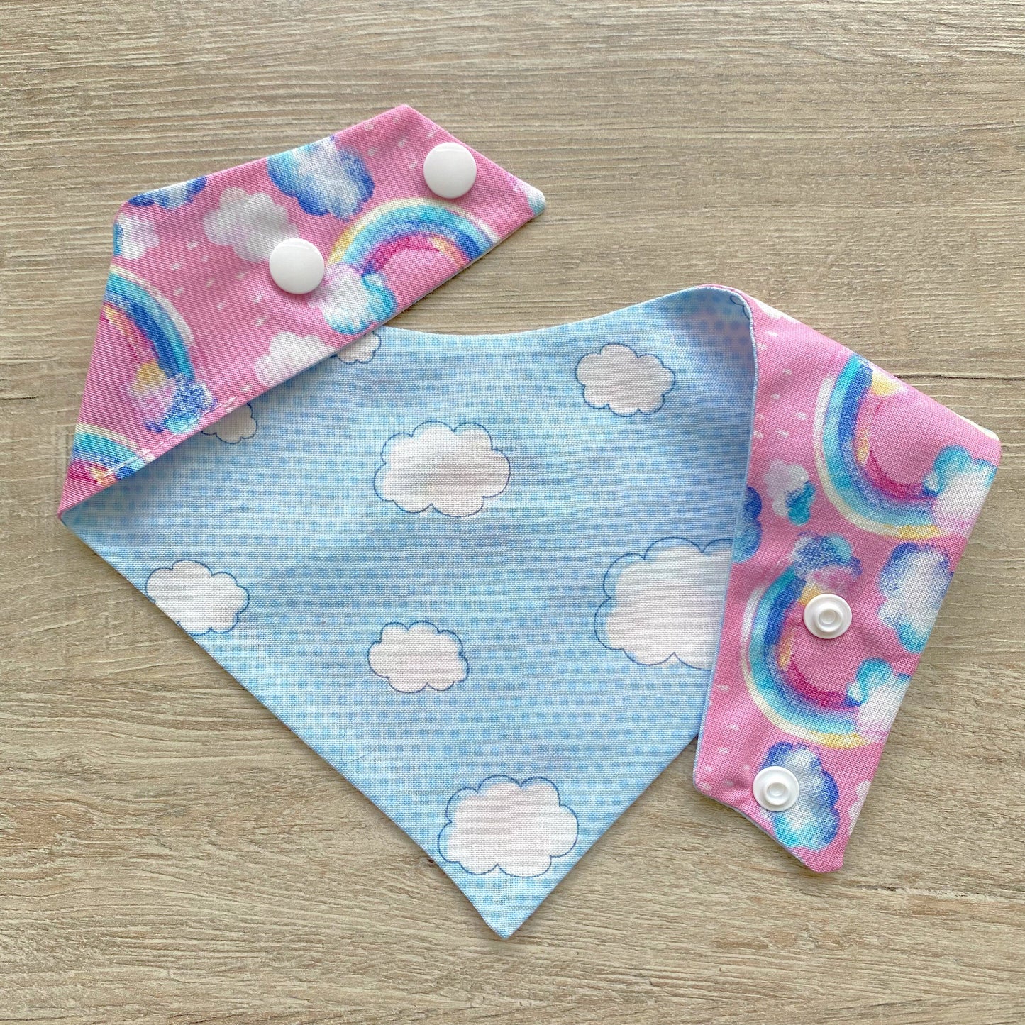 Rainbow Clouds Spring Dog bandana
