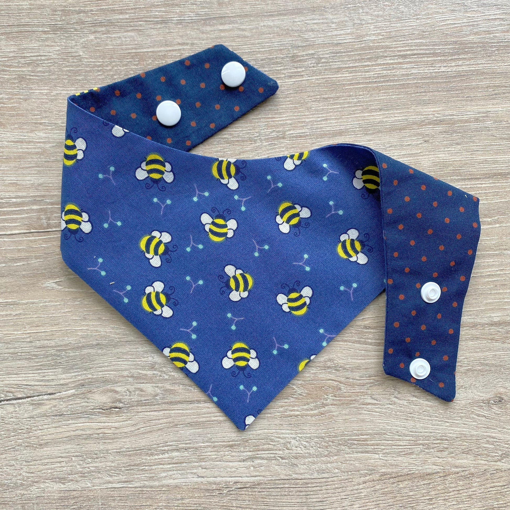 Lil Bees dog bandana, Spring Dog bandana, Snap on Bandana, Matching hair-bow, Bow and Bandana, Cute bandanas