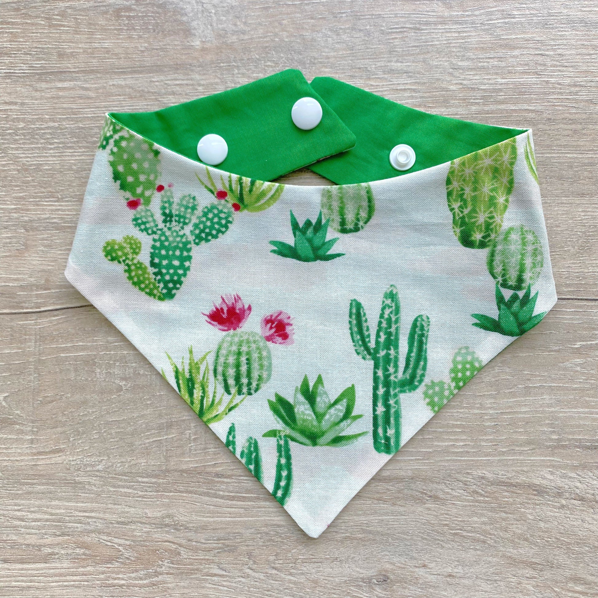 Green Cacti Dog Bandana