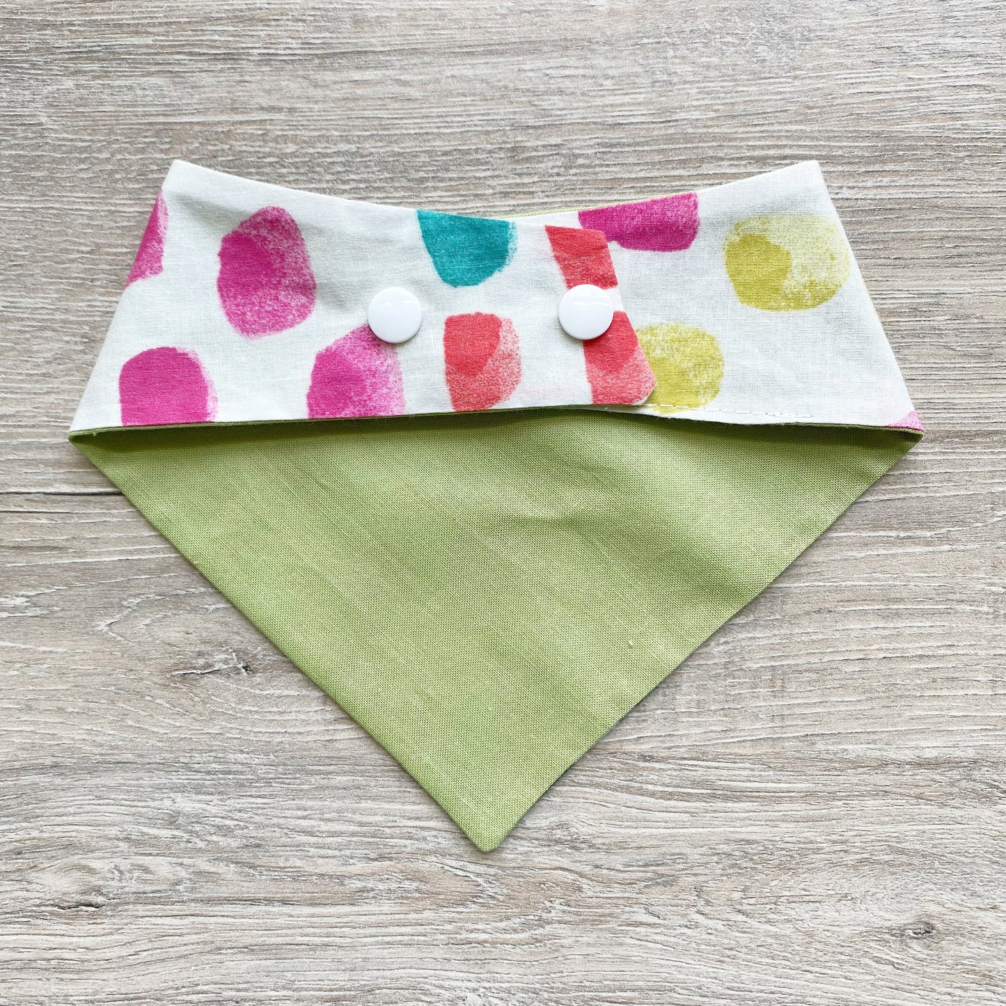 Colorful watercolor marks dog bandana
