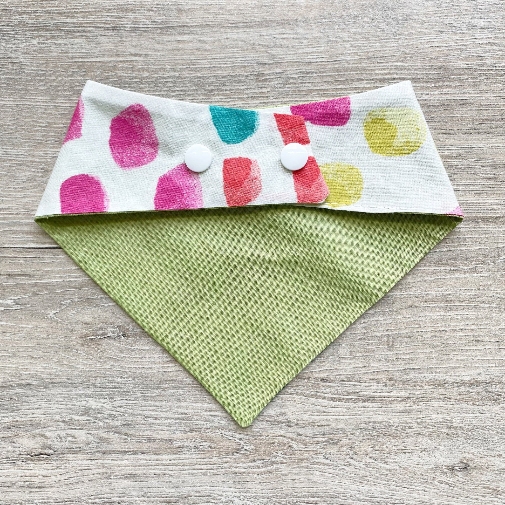 Colorful watercolor marks dog bandana