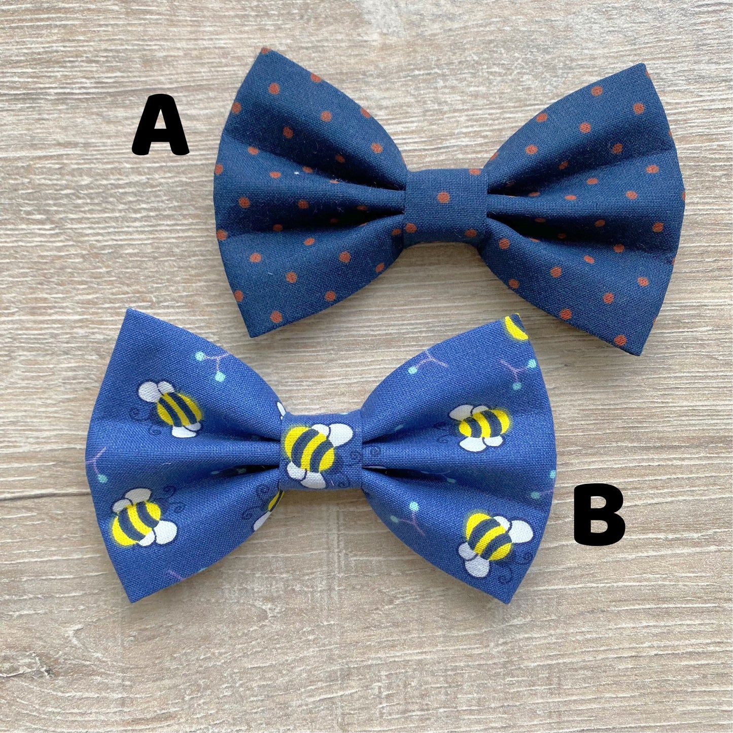Lil Bees Dog Bowtie, pet accessories, bow ties, spring dog accessories, dog collar, pet bow tie
